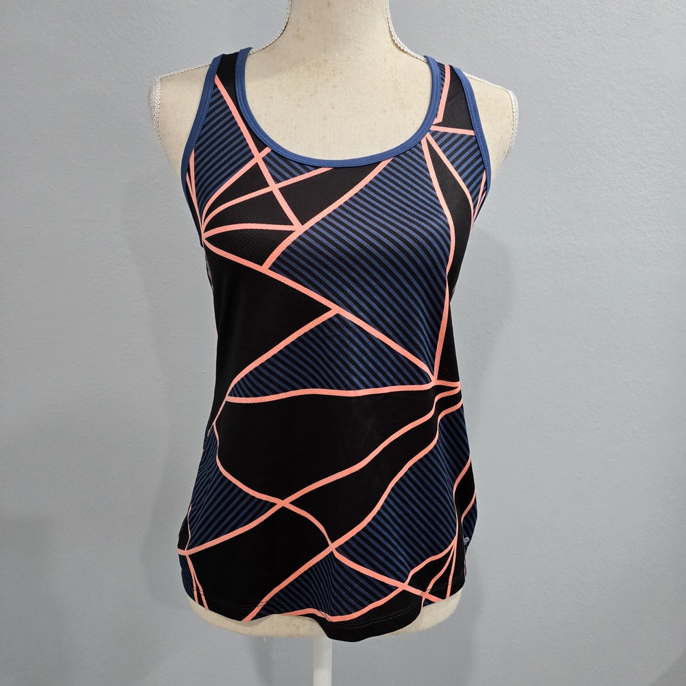 Champion Black and Coral Geometric Tank Top